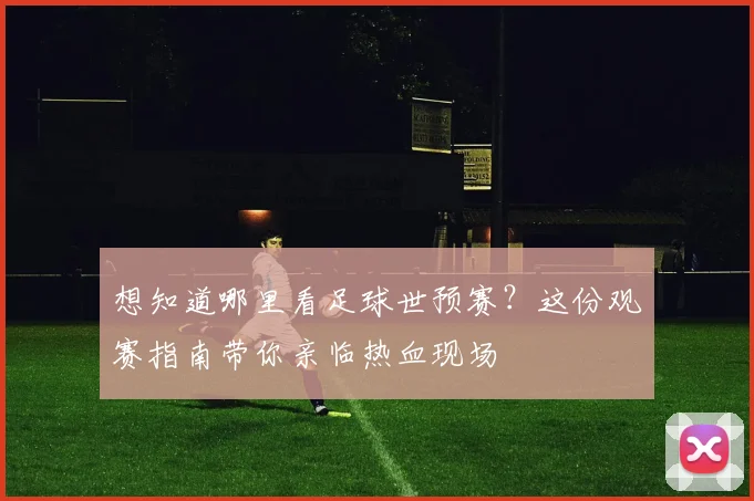想知道哪里看足球世预赛?这份观赛指南带你亲临热血现场